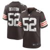 Cleveland Browns Dawson Deaton Nike Brown NFL Game Jersey