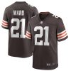 Cleveland Browns Denzel Ward Nike Brown NFL Game Jersey