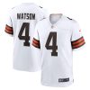 Cleveland Browns Deshaun Watson Nike White Alternate NFL Game Jersey
