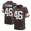 Cleveland Browns Don Fleming Nike Brown Retired NFL Game Jersey