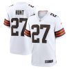 Cleveland Browns Kareem Hunt Nike White NFL Game Jersey