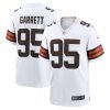 Cleveland Browns Myles Garrett Nike White NFL Game Jersey
