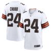 Cleveland Browns Nick Chubb Nike White NFL Game Jersey