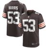 Cleveland Browns Nick Harris Nike Brown NFL Game Jersey
