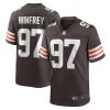 Cleveland Browns Perrion Winfrey Nike Brown NFL Game Jersey