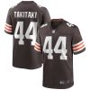 Cleveland Browns Sione Takitaki Nike Brown NFL Game Jersey