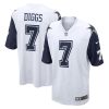 Dallas Cowboys Trevon Diggs Nike White Alternate NFL Game Jersey