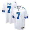 Dallas Cowboys Trevon Diggs Nike White NFL Game Jersey