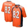 Denver Broncos Adam Trautman Nike Orange NFL Game Jersey