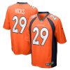 Denver Broncos Faion Hicks Nike Orange NFL Game Jersey