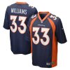 Denver Broncos Javonte Williams Nike Navy Home NFL Game Jersey