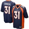 Denver Broncos Justin Simmons Nike Navy Alternate NFL Game Jersey