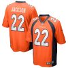 Denver Broncos Kareem Jackson Nike Orange NFL Game Jersey