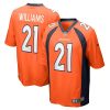 Denver Broncos K’Waun Williams Nike Orange NFL Game Jersey