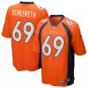 Denver Broncos Mark Schlereth Nike Orange Retired NFL Game Jersey