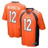 Denver Broncos Montrell Washington Nike Orange NFL Game Jersey