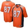 Denver Broncos Noah Fant Nike Orange NFL Game Jersey