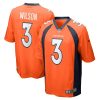 Denver Broncos Russell Wilson Nike Orange NFL Game Jersey