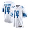 Detroit Lions Amon-Ra St. Brown Nike White NFL Game Jersey