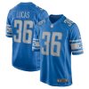 Detroit Lions Chase Lucas Nike Blue NFL Game Jersey