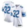Detroit Lions D’Andre Swift Nike White NFL Game Jersey