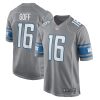 Detroit Lions Jared Goff Nike Silver NFL Game Jersey