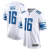 Detroit Lions Jared Goff Nike White NFL Game Jersey