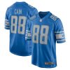 Detroit Lions Jim Cain Nike Blue Retired NFL Game Jersey