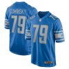 Detroit Lions John Cominsky Nike Blue NFL Game Jersey