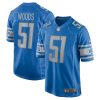 Detroit Lions Josh Woods Nike Blue NFL Game Jersey