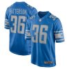 Detroit Lions Riley Patterson Nike Blue NFL Game Jersey
