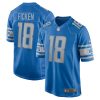 Detroit Lions Sam Ficken Nike Blue NFL Game Jersey