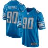 Detroit Lions Trey Flowers Nike Blue NFL Game Jersey