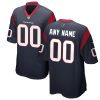Houston Texans Nike Navy Custom NFL Game Jersey
