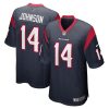Houston Texans Tyler Johnson Nike Navy NFL Game Jersey