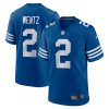 Indianapolis Colts Carson Wentz Nike Royal Alternate NFL Game Jersey