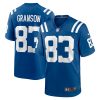Indianapolis Colts Kylen Granson Nike Royal NFL Game Jersey