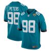 Jacksonville Jaguars Corey Peters Nike Teal Home NFL Game Jersey