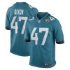 Jacksonville Jaguars De’Shaan Dixon Nike Teal NFL Game Jersey