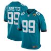 Jacksonville Jaguars Jeremiah Ledbetter Nike Teal Home NFL Game Jersey