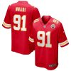 Kansas City Chiefs Derrick Nnadi Nike Red NFL Game Jersey