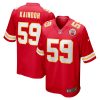 Kansas City Chiefs Joshua Kaindoh Nike Red NFL Game Jersey