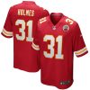Kansas City Chiefs Priest Holmes Nike White Retired NFL Game Jersey