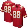 Kansas City Chiefs Tony Gonzalez Nike Red Retired NFL Game Jersey