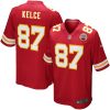 Kansas City Chiefs Travis Kelce Nike Red NFL Game Jersey