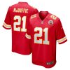 Kansas City Chiefs Trent McDuffie Nike Red NFL Game Jersey