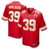Kansas City Chiefs Zayne Anderson Nike Red NFL Game Jersey