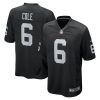 Las Vegas Raiders AJ Cole Nike Black NFL Game Jersey