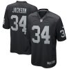 Las Vegas Raiders Bo Jackson Nike Black NFL Game Jersey