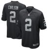Las Vegas Raiders Daniel Carlson Nike Black NFL Game Jersey